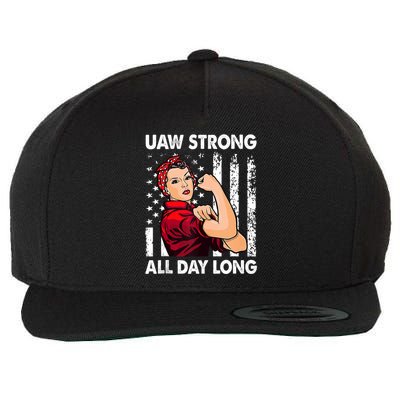 Uaw Strong Uaw Laborer Worker Uaw Proud Union Pride Wool Snapback Cap