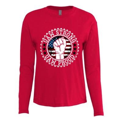 Uaw Strong Uaw Proud Union Pride Uaw Laborer Worker Design Womens Cotton Relaxed Long Sleeve T-Shirt