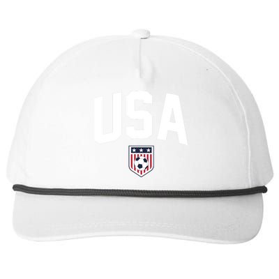 United States USA Soccer Flag American Flag Football Jersey Snapback Five-Panel Rope Hat