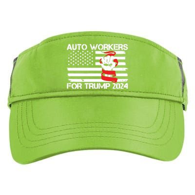 Uaw Strong Uaw Proud Union Pride Auto Workers For Trump Adult Drive Performance Visor