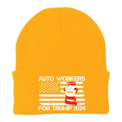 Uaw Strong Uaw Proud Union Pride Auto Workers For Trump Knit Cap Winter Beanie