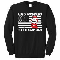 Uaw Strong Uaw Proud Union Pride Auto Workers For Trump Sweatshirt