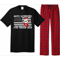 Uaw Strong Uaw Proud Union Pride Auto Workers For Trump Pajama Set