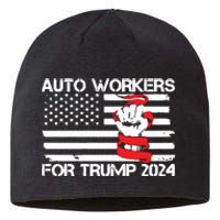 Uaw Strong Uaw Proud Union Pride Auto Workers For Trump Sustainable Beanie