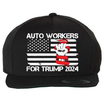 Uaw Strong Uaw Proud Union Pride Auto Workers For Trump Wool Snapback Cap