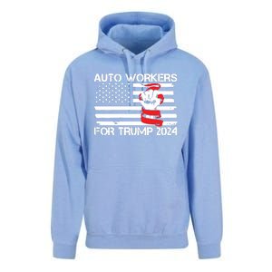 Uaw Strong Uaw Proud Union Pride Auto Workers For Trump Unisex Surf Hoodie