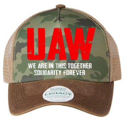 Uaw Strike United Auto Workers Union Uaw Strong Legacy Tie Dye Trucker Hat