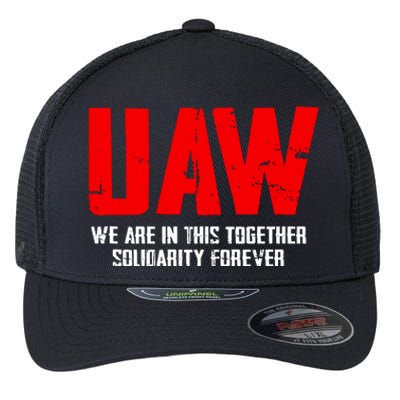 Uaw Strike United Auto Workers Union Uaw Strong Flexfit Unipanel Trucker Cap