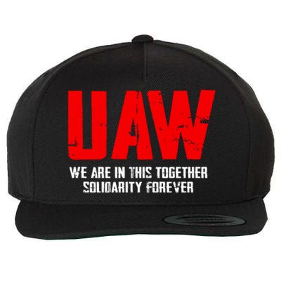 Uaw Strike United Auto Workers Union Uaw Strong Wool Snapback Cap