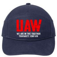 Uaw Strike United Auto Workers Union Uaw Strong 7-Panel Snapback Hat