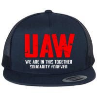 Uaw Strike United Auto Workers Union Uaw Strong Flat Bill Trucker Hat