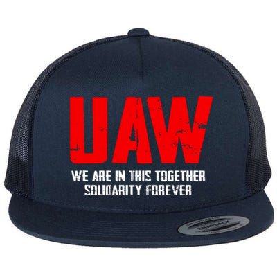 Uaw Strike United Auto Workers Union Uaw Strong Flat Bill Trucker Hat