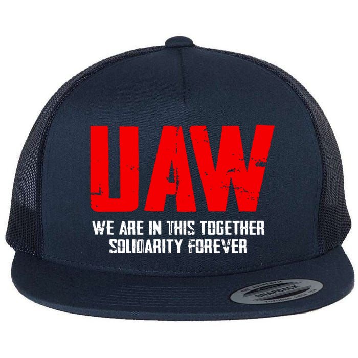 Uaw Strike United Auto Workers Union Uaw Strong Flat Bill Trucker Hat