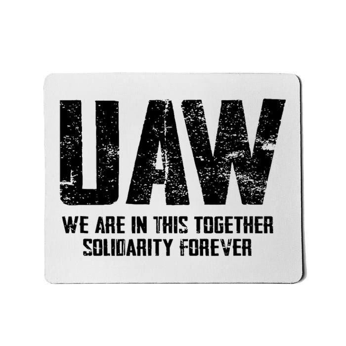 Uaw Strike United Auto Workers Union Uaw Strong Red Mousepad