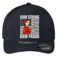 Uaw Strong Uaw Proud Union Pride Uaw Laborer Worker Flexfit Unipanel Trucker Cap