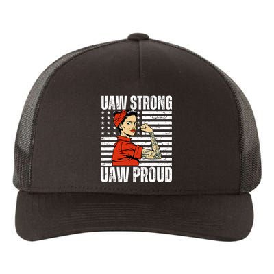 Uaw Strong Uaw Proud Union Pride Uaw Laborer Worker Yupoong Adult 5-Panel Trucker Hat