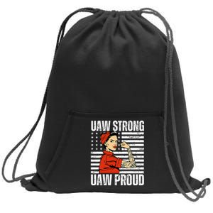 Uaw Strong Uaw Proud Union Pride Uaw Laborer Worker Sweatshirt Cinch Pack Bag