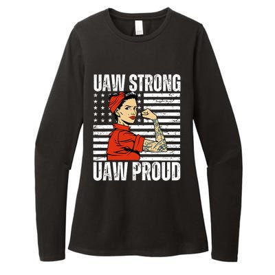 Uaw Strong Uaw Proud Union Pride Uaw Laborer Worker Womens CVC Long Sleeve Shirt