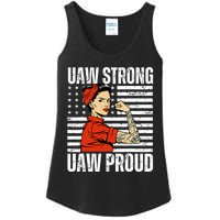 Uaw Strong Uaw Proud Union Pride Uaw Laborer Worker Ladies Essential Tank