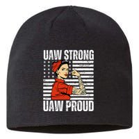 Uaw Strong Uaw Proud Union Pride Uaw Laborer Worker Sustainable Beanie