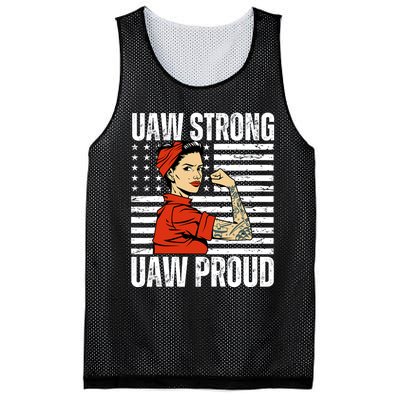 Uaw Strong Uaw Proud Union Pride Uaw Laborer Worker Mesh Reversible Basketball Jersey Tank