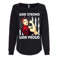 UAW Strong UAW Proud Union Pride UAW Laborer Worker Womens California Wash Sweatshirt