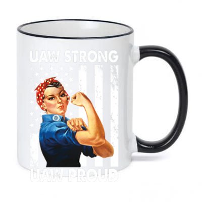 Uaw Strong Uaw Proud Union Member Strong 11oz Black Color Changing Mug