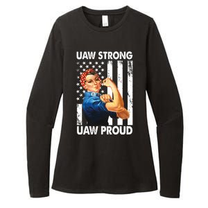 Uaw Strong Uaw Proud Union Member Strong Womens CVC Long Sleeve Shirt