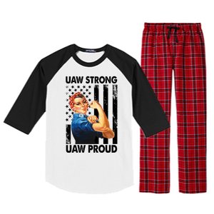 Uaw Strong Uaw Proud Union Member Strong Raglan Sleeve Pajama Set