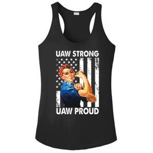 Uaw Strong Uaw Proud Union Member Strong Ladies PosiCharge Competitor Racerback Tank