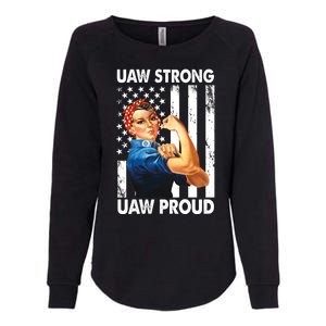 Uaw Strong Uaw Proud Union Member Strong Womens California Wash Sweatshirt