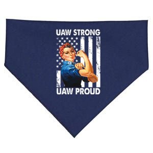 Uaw Strong Uaw Proud Union Member Strong USA-Made Doggie Bandana