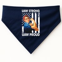 Uaw Strong Uaw Proud Union Member Strong USA-Made Doggie Bandana