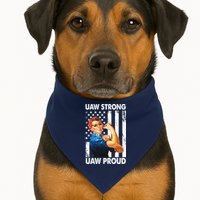 Uaw Strong Uaw Proud Union Member Strong USA-Made Doggie Bandana