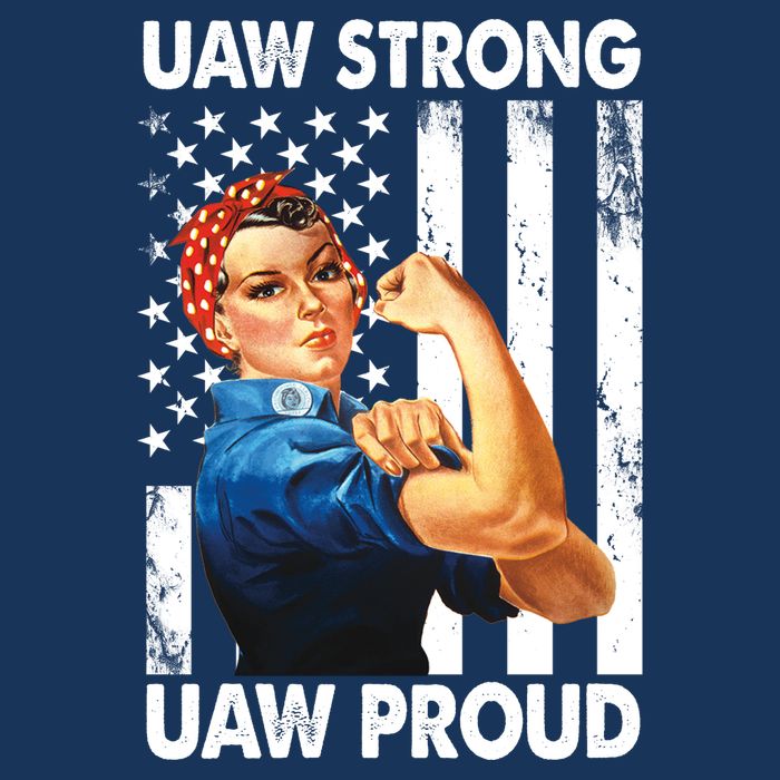 Uaw Strong Uaw Proud Union Member Strong USA-Made Doggie Bandana