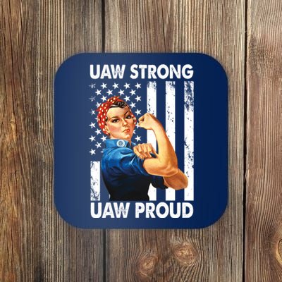 Uaw Strong Uaw Proud Union Member Strong Coaster