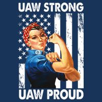 Uaw Strong Uaw Proud Union Member Strong Drawstring Bag