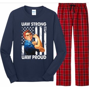 Uaw Strong Uaw Proud Union Member Strong Long Sleeve Pajama Set