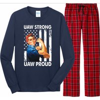 Uaw Strong Uaw Proud Union Member Strong Long Sleeve Pajama Set