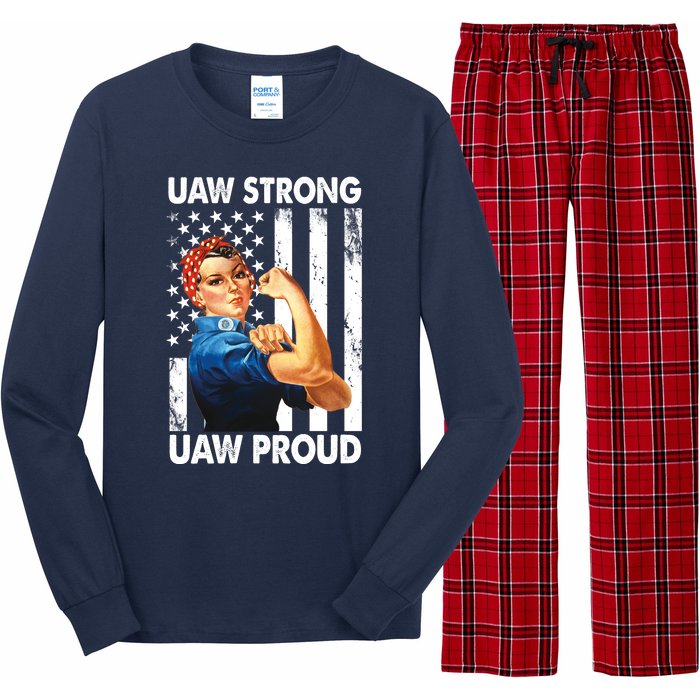 Uaw Strong Uaw Proud Union Member Strong Long Sleeve Pajama Set