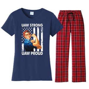 Uaw Strong Uaw Proud Union Member Strong Women's Flannel Pajama Set