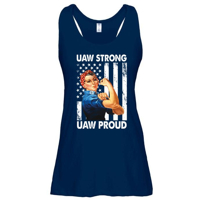 Uaw Strong Uaw Proud Union Member Strong Ladies Essential Flowy Tank