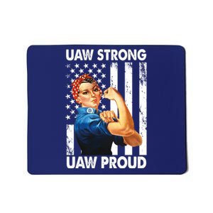 Uaw Strong Uaw Proud Union Member Strong Mousepad