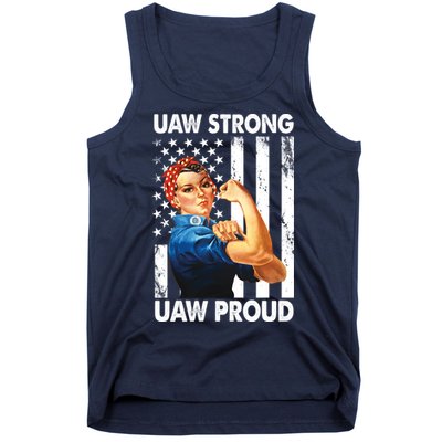 Uaw Strong Uaw Proud Union Member Strong Tank Top