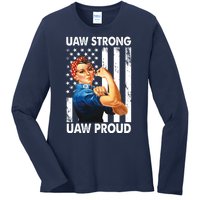 Uaw Strong Uaw Proud Union Member Strong Ladies Long Sleeve Shirt