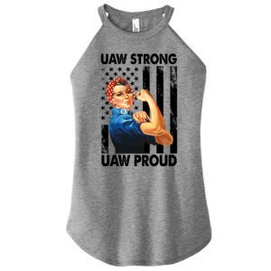 Uaw Strong Uaw Proud Union Member Strong Women's Perfect Tri Rocker Tank