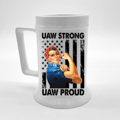 Uaw Strong Uaw Proud Union Member Strong Beer Stein