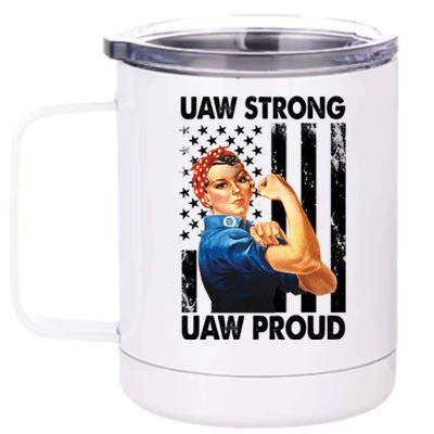 Uaw Strong Uaw Proud Union Member Strong 12 oz Stainless Steel Tumbler Cup