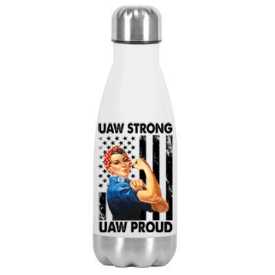 Uaw Strong Uaw Proud Union Member Strong Stainless Steel Insulated Water Bottle