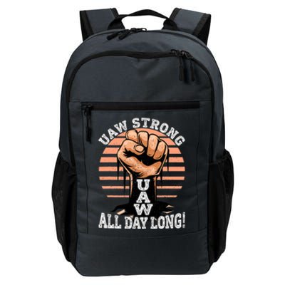 UAW Strong UAW Proud Union Pride UAW Laborer Worker Daily Commute Backpack